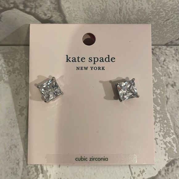 kate spade Jewelry - Kate Spade Save the Date Cubic Zirconia Earrings NWT